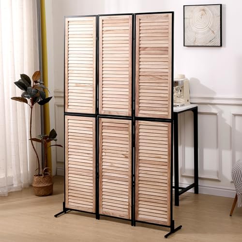 5.9 FT Wooden Room Divider G8876