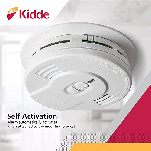 10-Year Battery Powered Smoke Detector with LED Warning Light Z57246