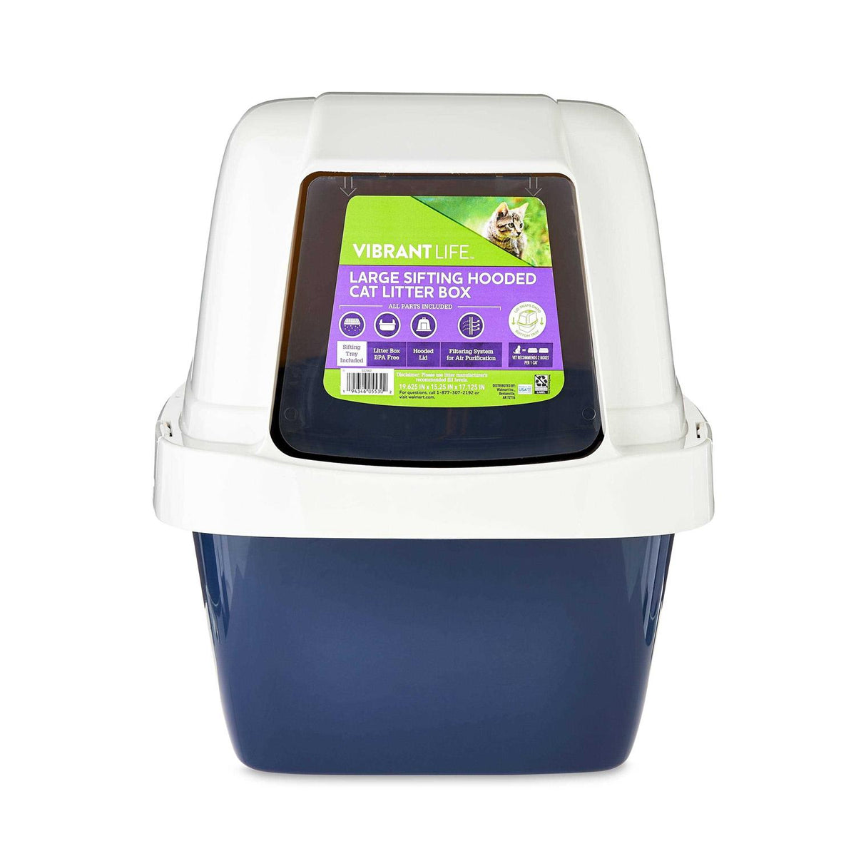 Large Sifting Hooded Cat Litter Box P795852