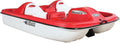 Red White Adjustable 5 Seat Pedal Boat T3875