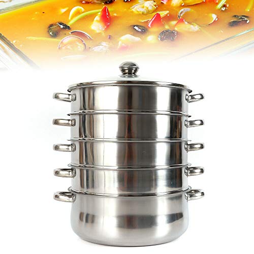 3 Tier Stainless Steel Steamer Pot with Lid D9024