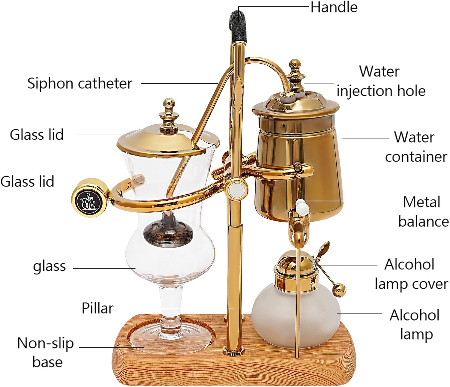 400ml Vacuum Coffee Maker S6828
