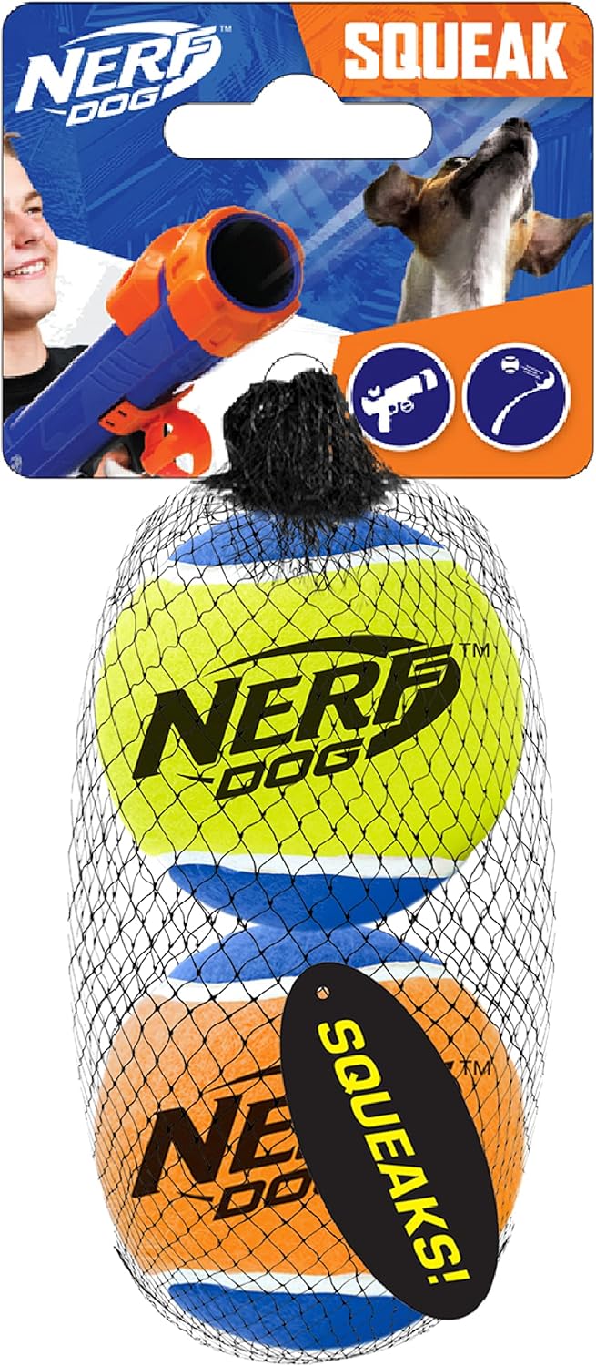 Tennis Ball Dog Toys, 3 Inches, Two Pack I348