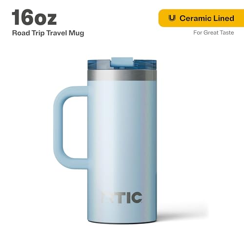 20oz Insulated Stainless Steel Travel Mug with Lid and Handle O293