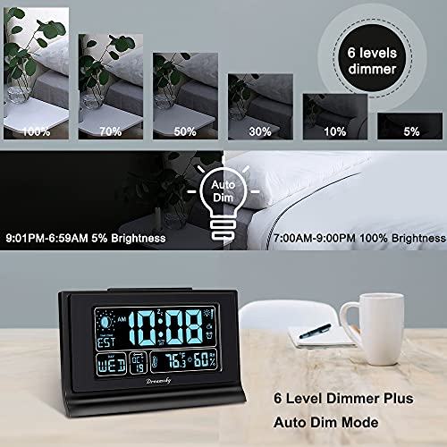 Auto Set Digital Alarm Clock with 5 Inch Large Display A716