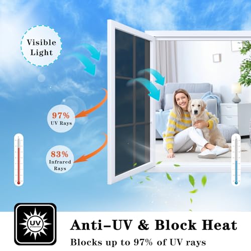 Black 23.62Inch X 13.1Feet Window Privacy Film R537