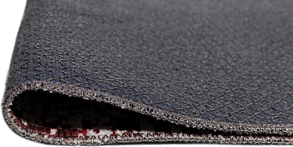 Washable Area Rug Low Profile Persian Runner Anti Slip Backing Foldable Carpet I50567