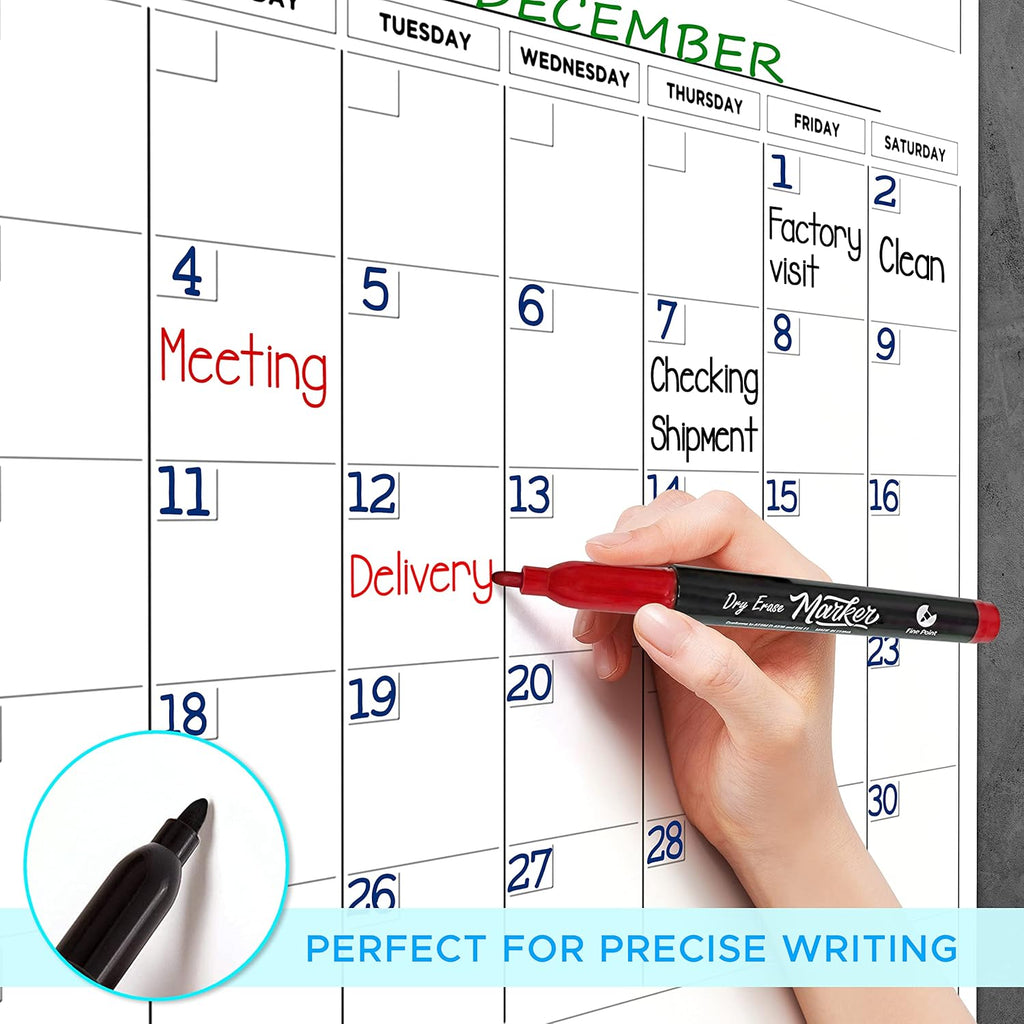 100"x36" White Board Calendar Dry Erase Wall Calendar I701593
