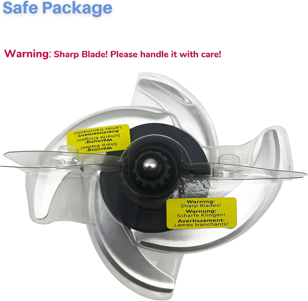 Replacement Blade for Ninja 64-oz 72-oz Food Processor Bowl Chopping Blade C646897