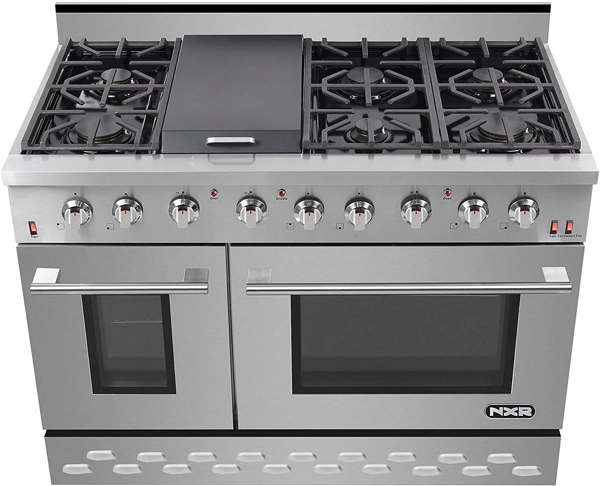 48" Stainless Steel Propane Gas Range with Convection Oven U7121