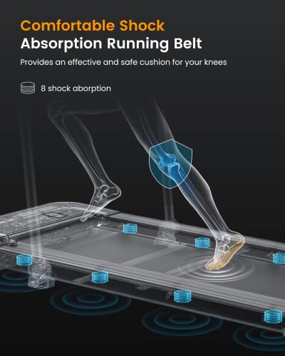 2 in 1 Under Desk Treadmill, 2.5HP Folding Electric Treadmill with Remote Control J410515