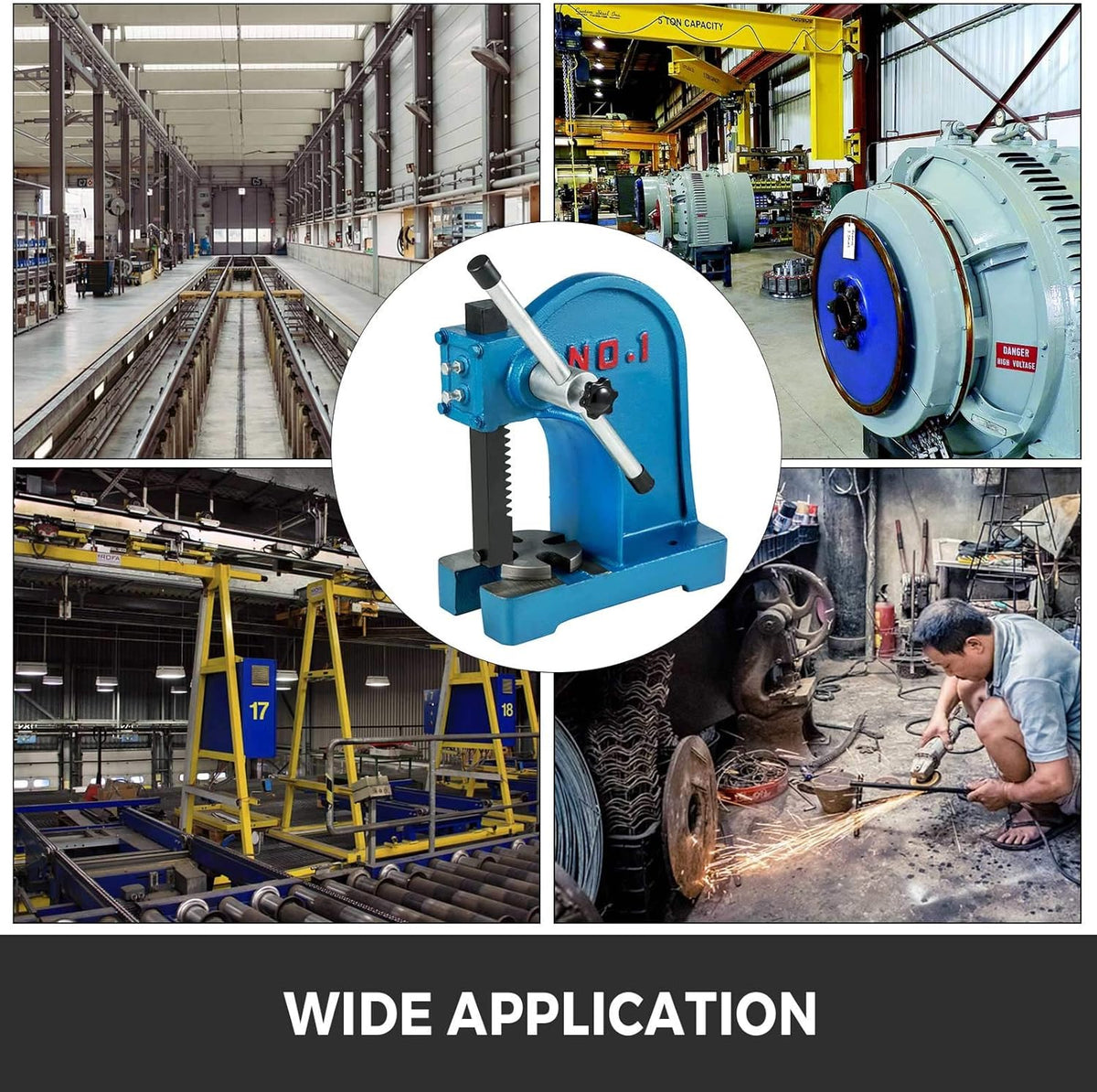 Manual Arbor Press 1 Ton Cast Iron C471