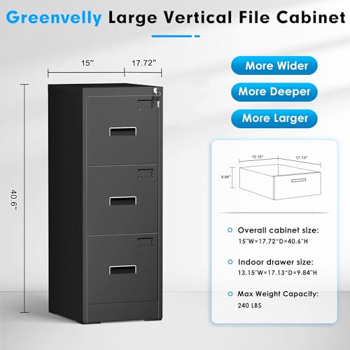 Black 2 Drawer Locking Metal File Cabinet R569000
