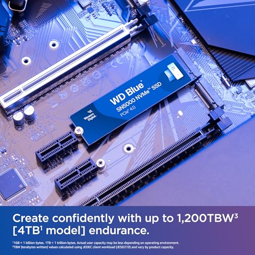 500GB WD Blue SN580 NVMe Internal Solid State Drive SSD - Gen4 x4 PCIe 16Gb/s, M.2 2280 Z840100