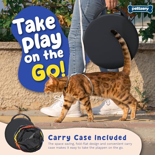 Outdoor Cat Enclosure - Portable Catio Playground Tent & Tunnels C83936