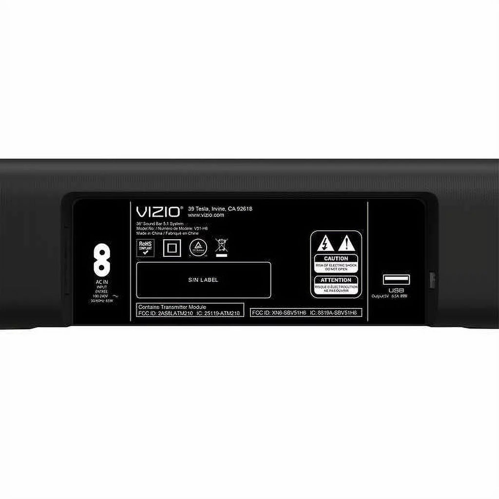 36" 5.1 Channel Soundbar System E2700