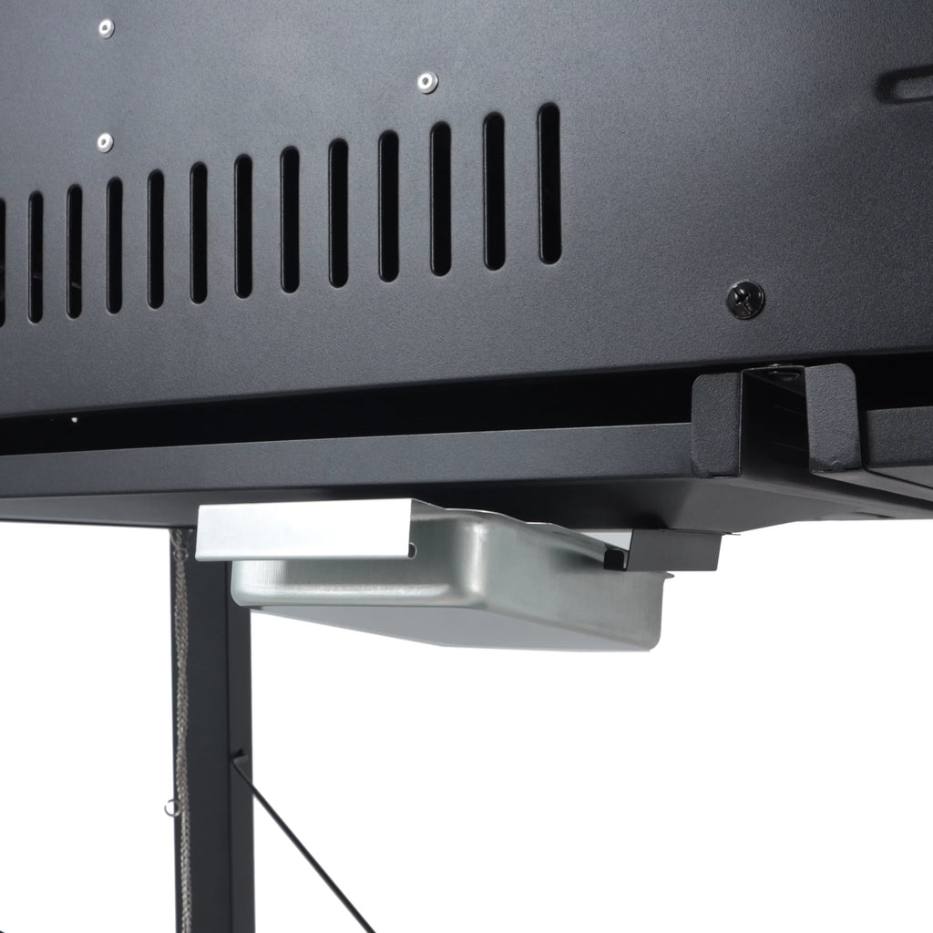 Dual Fuel Gas & Charcoal Combo Grill, Black with Stainless Y618