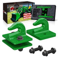 3/8" Forged Steel Bolt On Grab Hook with Backer Plate, Green O94725