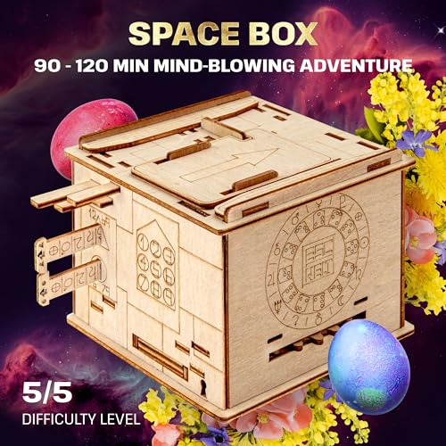 Wooden Puzzle Box with Hidden Compartment A75135
