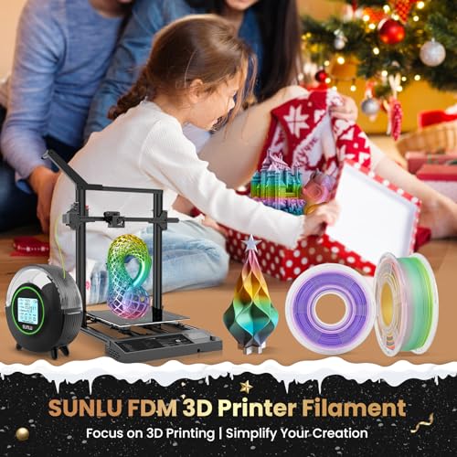 Silk Rainbow PLA+ 3D Printer Filament, Multicolor, 1kg H1471