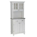 White 2 Door Panel Hutch Buffet Z79502