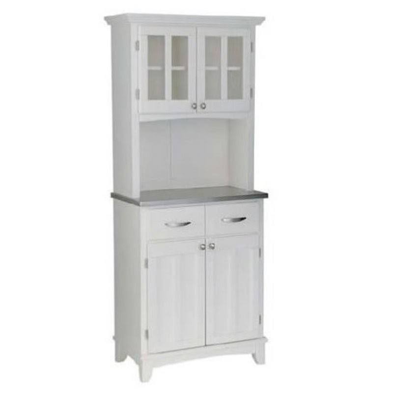 White 2 Door Panel Hutch Buffet Z79502