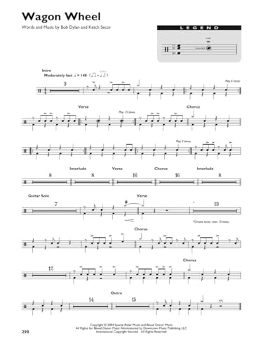 250 Easy-to-Use Drum Charts U474