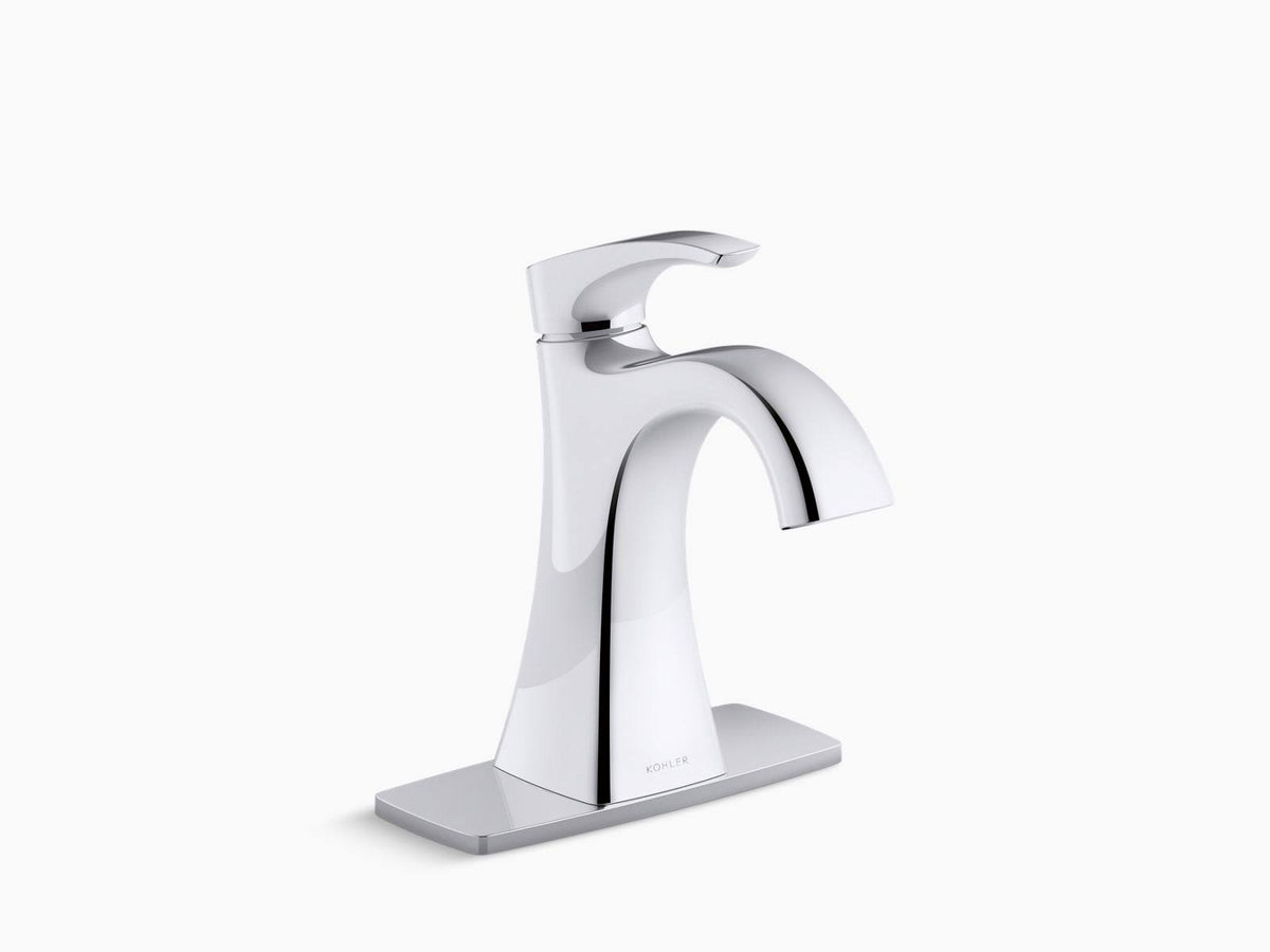 Polished Chrome Single-Handle Bathroom Sink Faucet A185