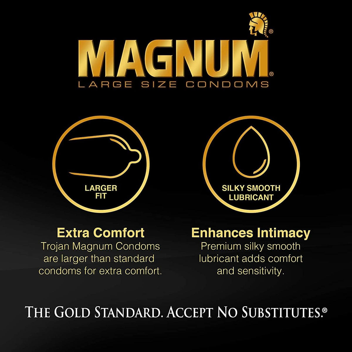 Magnum Lubricated Condoms, Extra Large, 12 Count S8625
