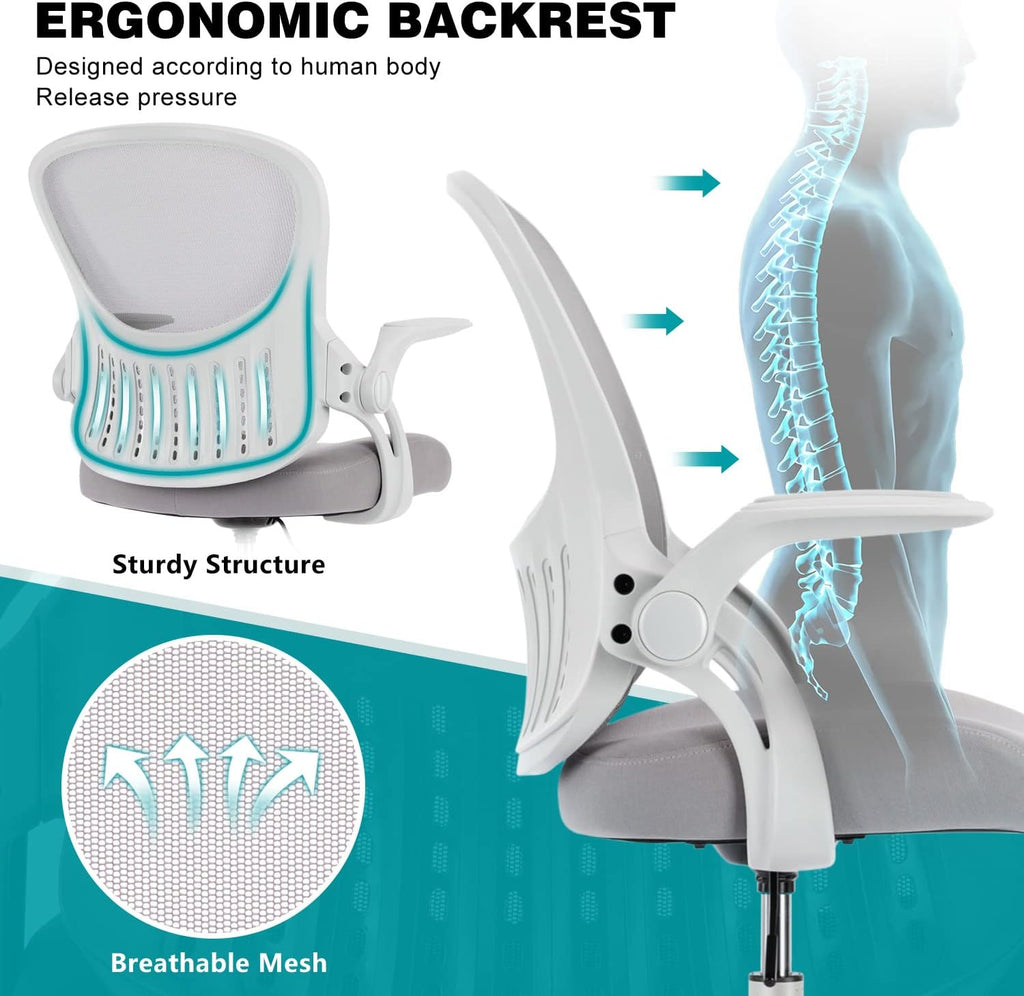 Grey Mid Back Mesh Drafting Chair X44622
