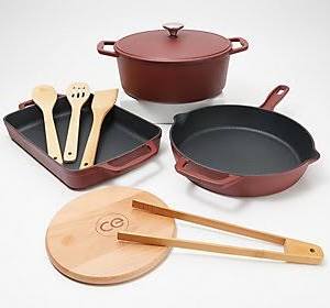 Red Cast Iron 4-pc Cookware Set H78253