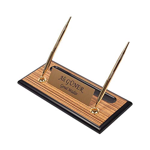 10 Pcs Black Wooden Desk Organizer Set V54234