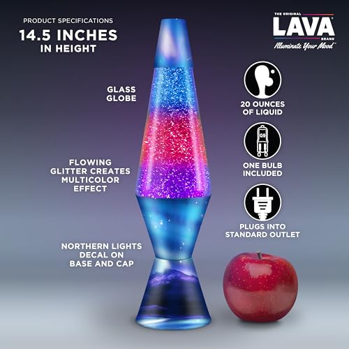 14.5 inch Purple/Blue Plastic Lava Lamp B488