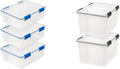 26.5 Quart and 46.6 Quart WEATHERPRO Plastic Storage Box with Lid and Seal R364