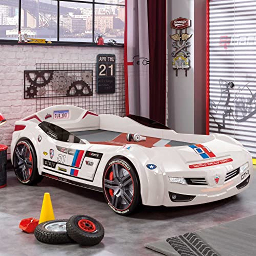 Black Kids Race Car Bed Frame A336