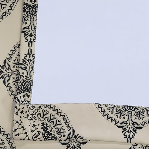 Printed Room Darkening Curtains 50 X 84 Henna Clover W31137
