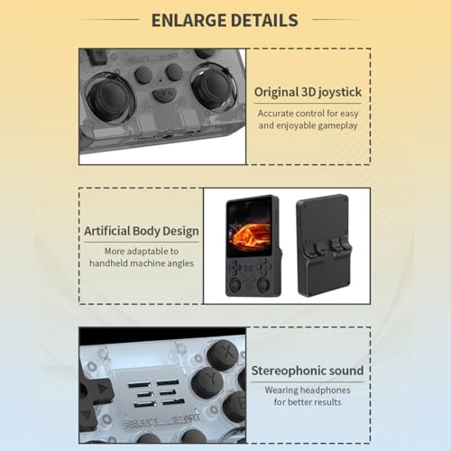 Transparent Black 4 Inch Handheld Retro Game Console X18293