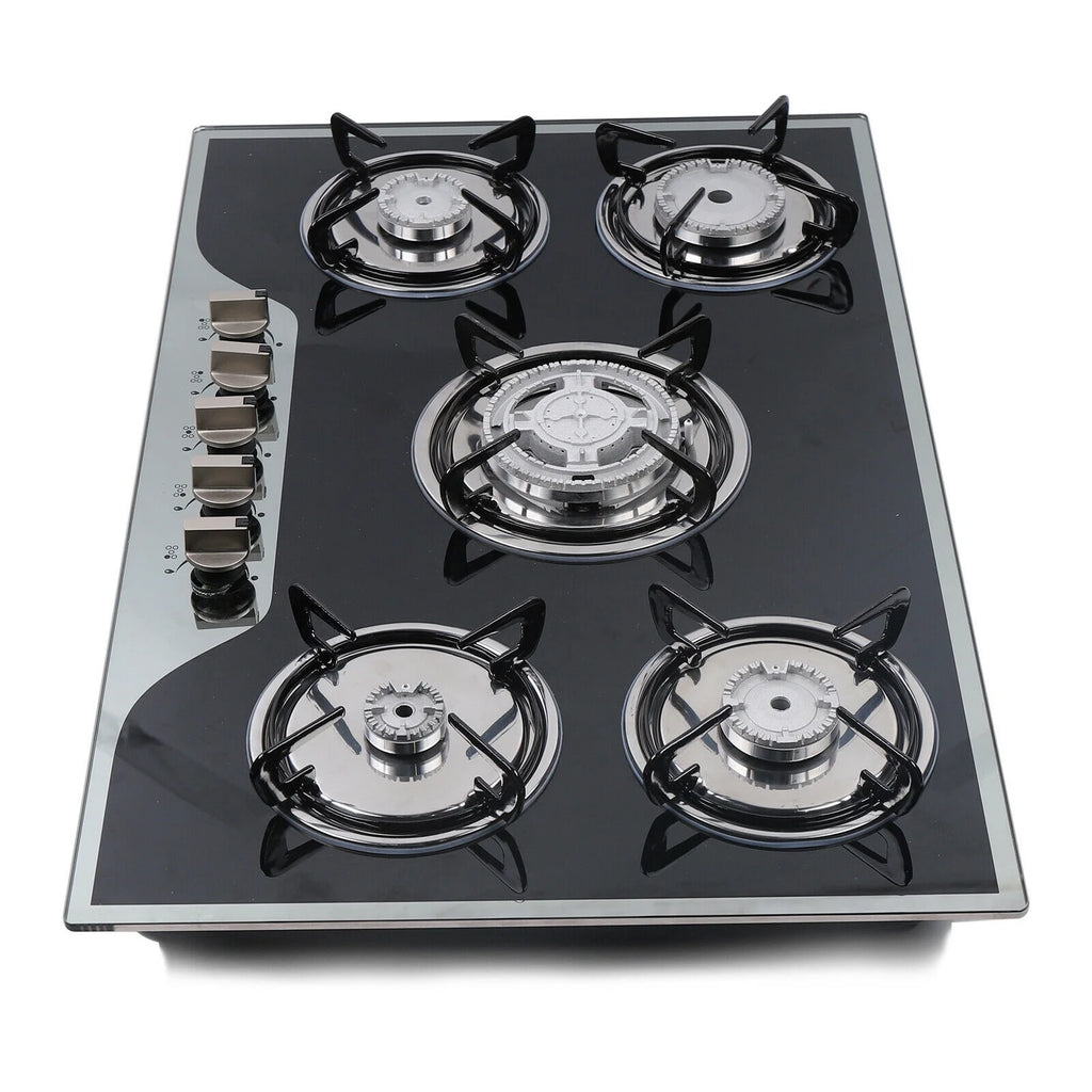 30" 5 Burner Gas Cooktop with Tempered Glass P8046