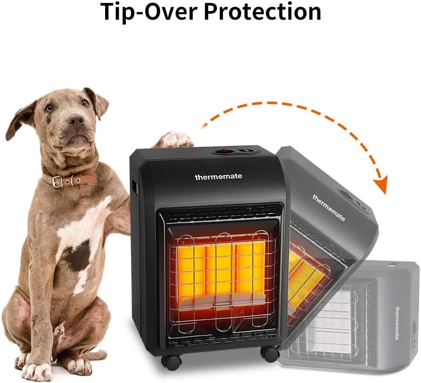 Portable LP Gas Heater with 3 Power Settings, 18,000 BTU P72891