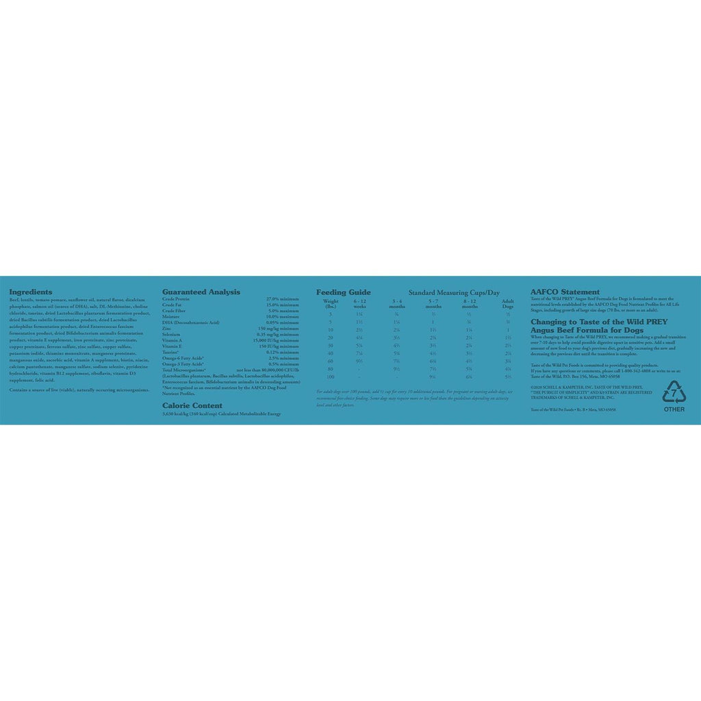Angus Beef Dog Food E96328