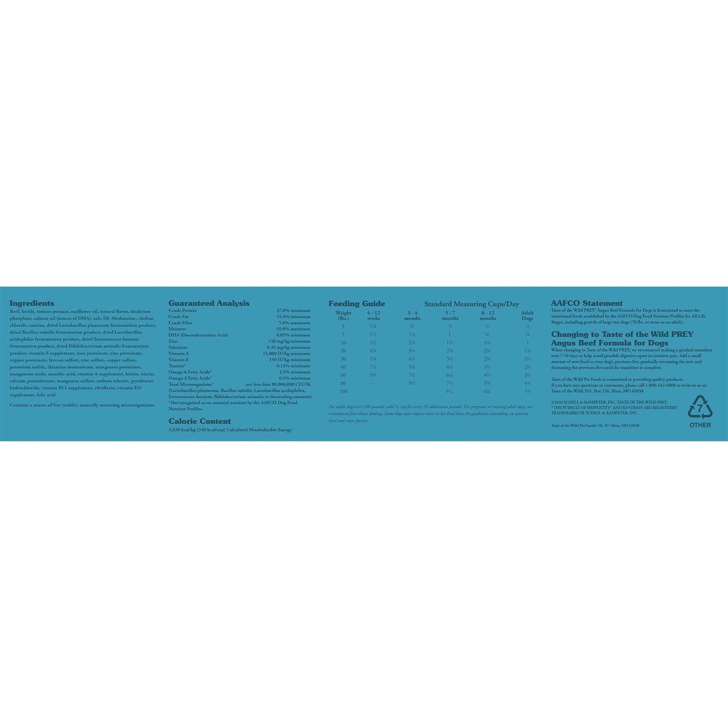 Angus Beef Dog Food E96328