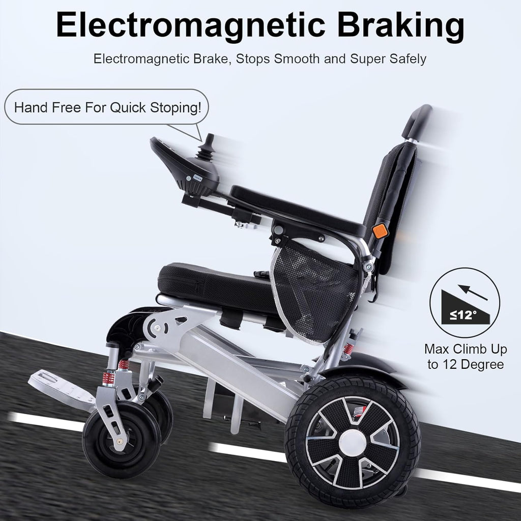 15 Miles Range Foldable Electric Wheelchair B7358