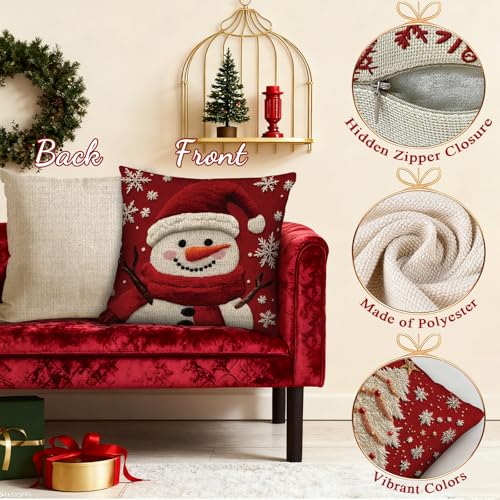 Christmas Throw Pillow Covers 18X18 Set of 4 V383337