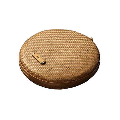 8 Inch Round Rattan Storage Basket with Lid R139