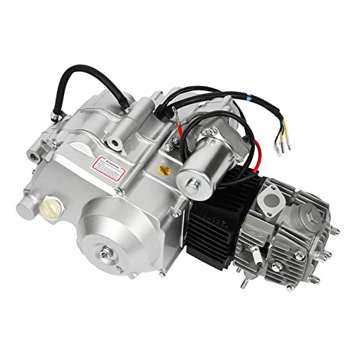 140cc 4 Stroke Engine Motor, Complete Engine Kit Single Cylinder Horizontal 4-speed Transmission Manual Clutch CDI S654