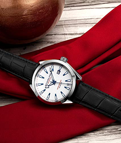Analog Dial Date Calfskin Leather Band Dress Watch O39209