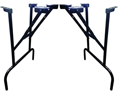 27 In Steel Powder Coated Gloss Black Folding Table Legs (4) O38536