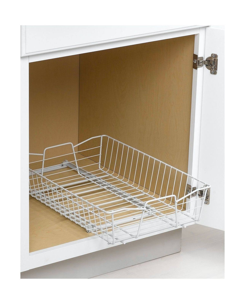 White 14-inch Wide Cabinet Organizer O230261
