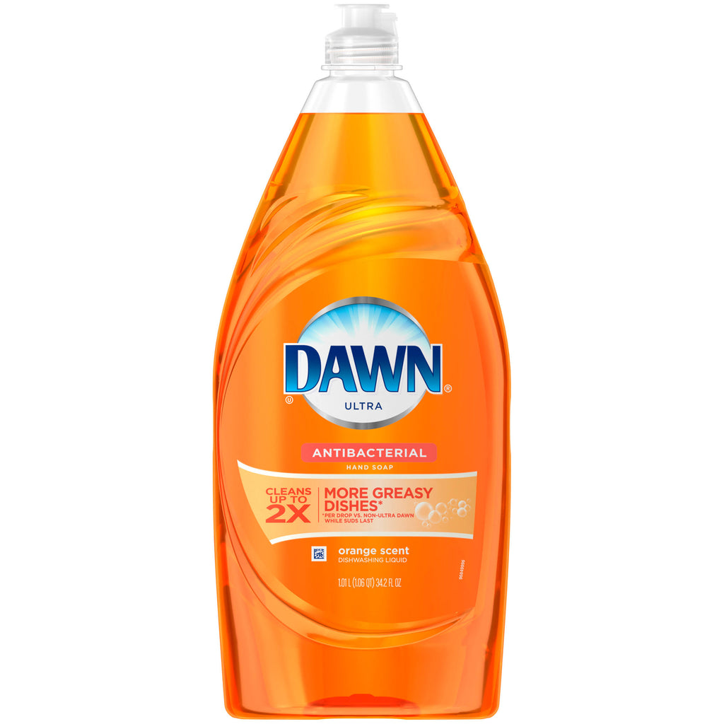 Antibacterial Orange Dish Soap, 34.2 oz Q656182