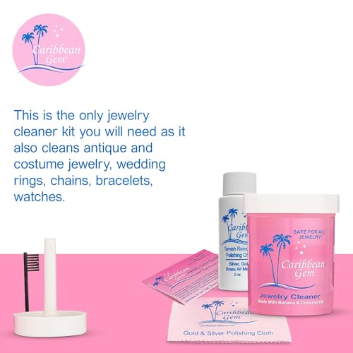 8oz Jewelry Cleaner Kit with Basket and Brush W591